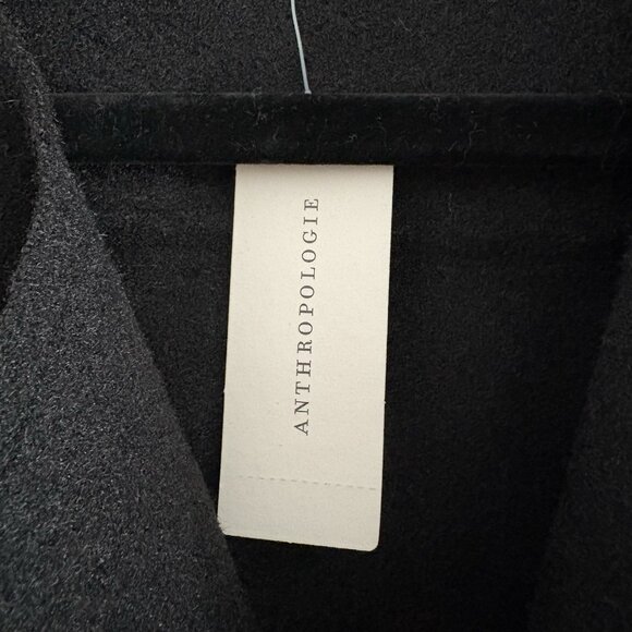 TheKorner Anthropologie One Size Black Wool Blend Belted Flora Longline Vest NWT - Picture 11 of 15